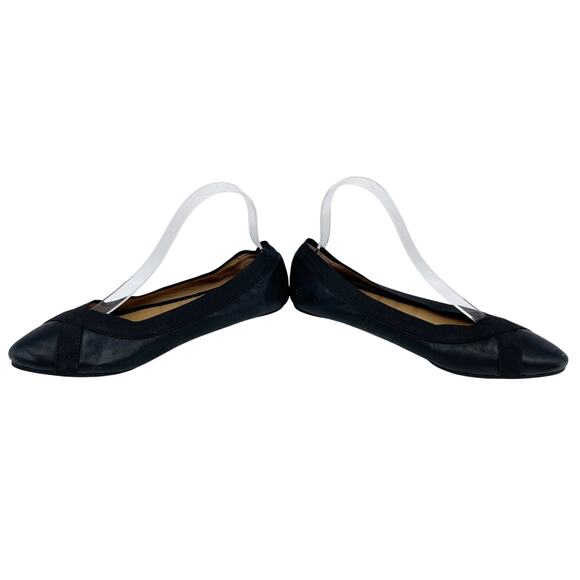 Me Too Women's Black Leather Reign Flat Nappa Size 8.5M - Picture 6 of 15